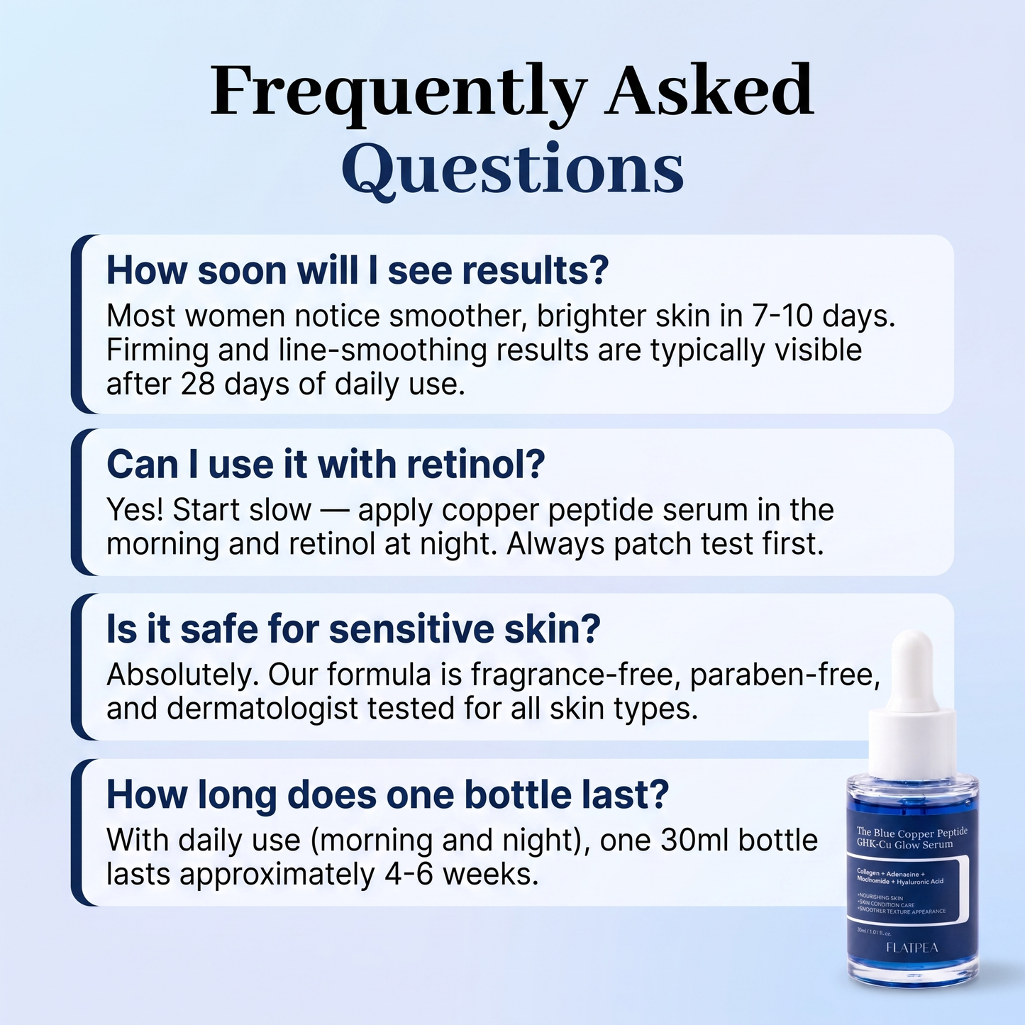 GHK-Cu Blue Copper Peptide serum